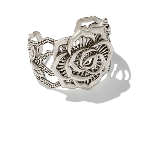 Kendra Scott Jewelry - Kendra Scott Ansel Rose Statement Cuff in Vintage Silver
